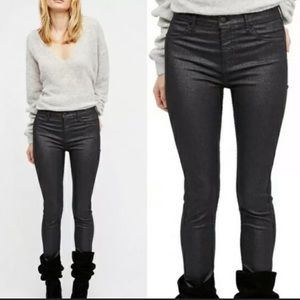Free People Glitter Skinny jeans